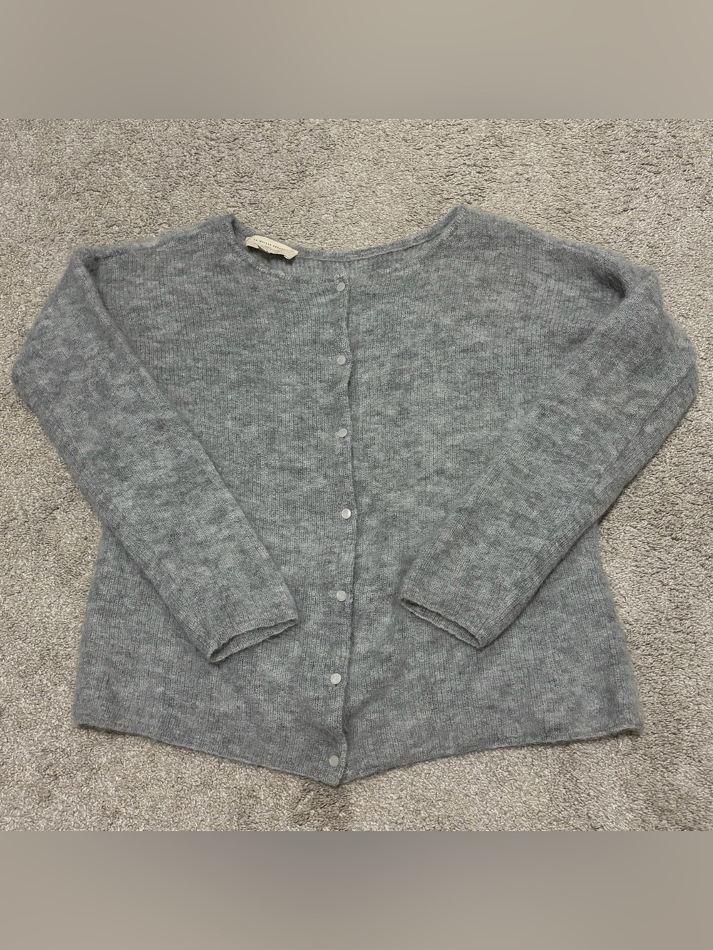 Sezane Gaspard gray cardigan